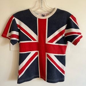 Vintage London England Cropped T Shirt